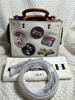 Coach X Disney Minnie Mouse Patches Rogue 25 Satchel / Crossbody / Shoulder Bag